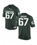 Men's J.D. Duplain Michigan State Spartans #67 Nike NCAA Green Authentic College Stitched Football Jersey AS50E27MN